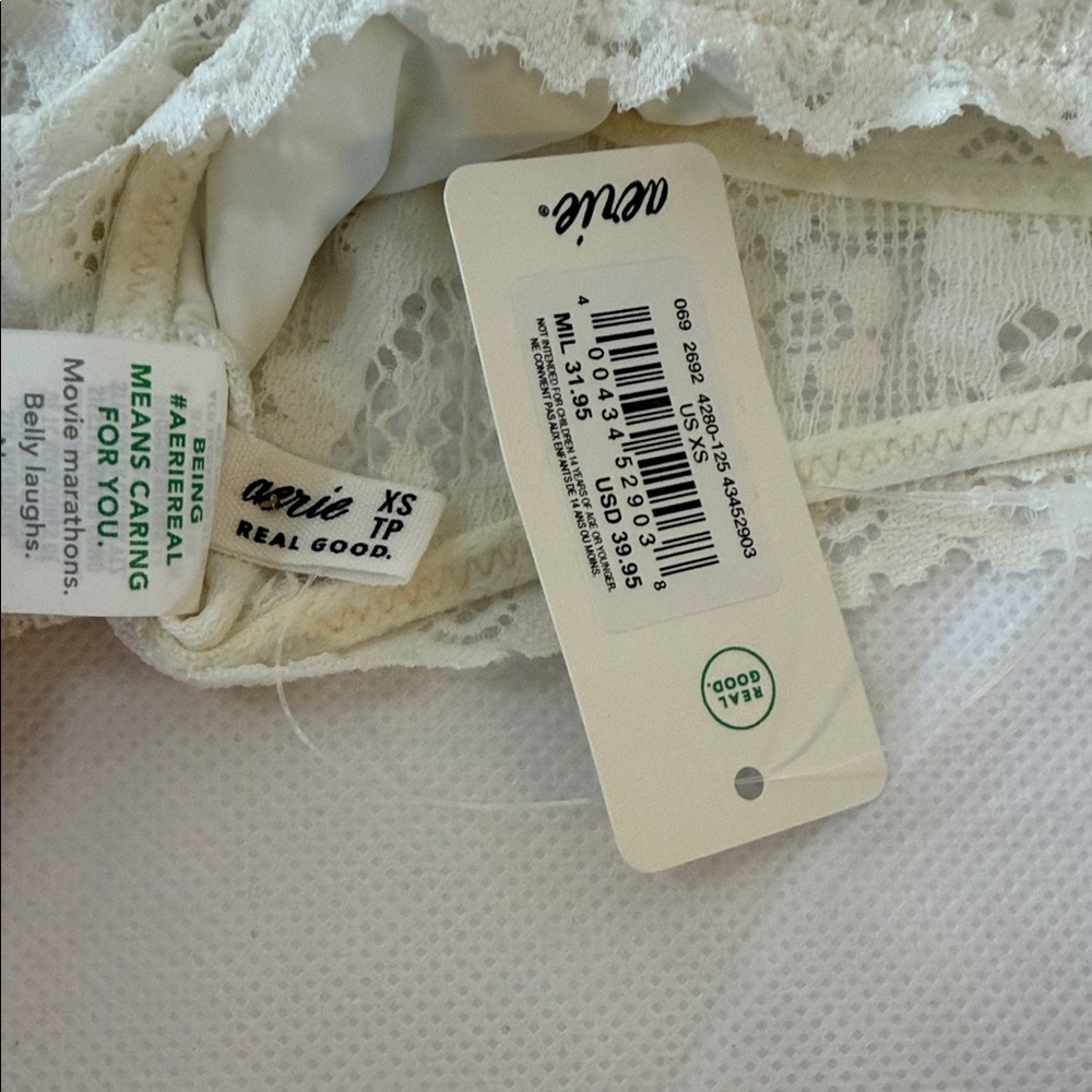 aerie Ivory Lace Bralette - Picture 4 of 4